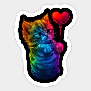 Cat Rainbow Cookies Sticker